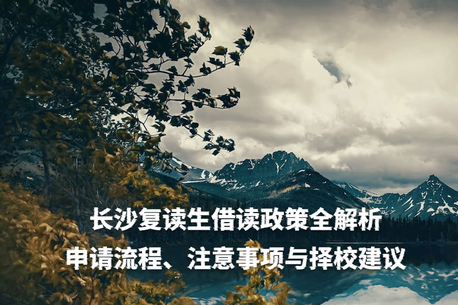长沙复读生借读政策全解析:申请流程、注意事项与择校建议